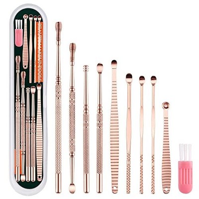 Ear Wax Removal Kit, 10 Pcs Ear Pick Earwax Removal Tool, Ear Cleansing Tool Set