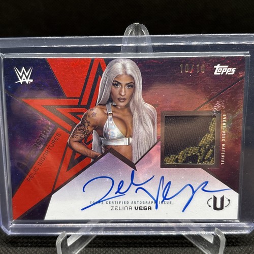 2025 Topps WWE Universe Zelina Vega Superstar Relic Patch Auto Red ...