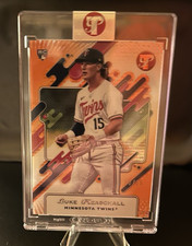 2025 Topps Pristine Luke Keaschall Encased Orange Rookie 10/25