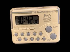 The Pampered Chef Digital Kitchen Timer Multifunctional Magnetic Stand Clip