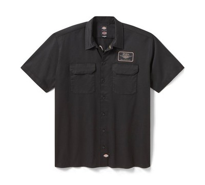 Dickies x H-D Built to Outlast Arbeitshemd für Herren - Schwarz 96087-26VM