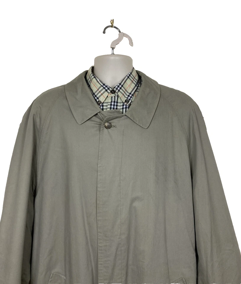 Harrods Bugatti Overcoat Trench Coat Mens Size XL Stone Classic Accademia - Image 3 of 4