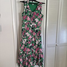 J Crew Cotton Sleeveless Fit And Flare Dress Size 6 