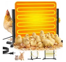 Adjustable Electric Heat Lamp for Chicks and Poultry, Chicken Brooder Panel