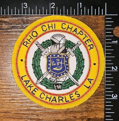 Omega Psi Phi Rho Chi Chapter Lake Charles Louisiana Bullion Patch