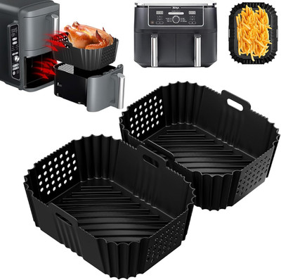 2 Stück Airfryer Zubehör Für Ninja Double Stack XL SL400EU SL451EU, Heißluftfrit