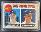 2017 Topps Heritage Yankees Rookie Stars Aaron Judge Tyler Austin RC #214