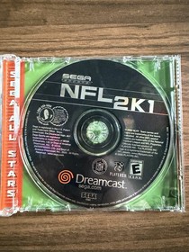 SEGA NFL 2K1 Sega Dreamcast Sports Multiplayer Online Manual VMU VGA 2000
