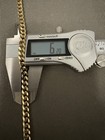 Miami Cuban Link Chain In 14k Yellow Gold Over Real Solid 925 Silver ITALY — photo 6