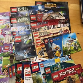 LEGO Instructions Manuals Various Bulk Lot - City Star Wars Heroes Turtles - 50+