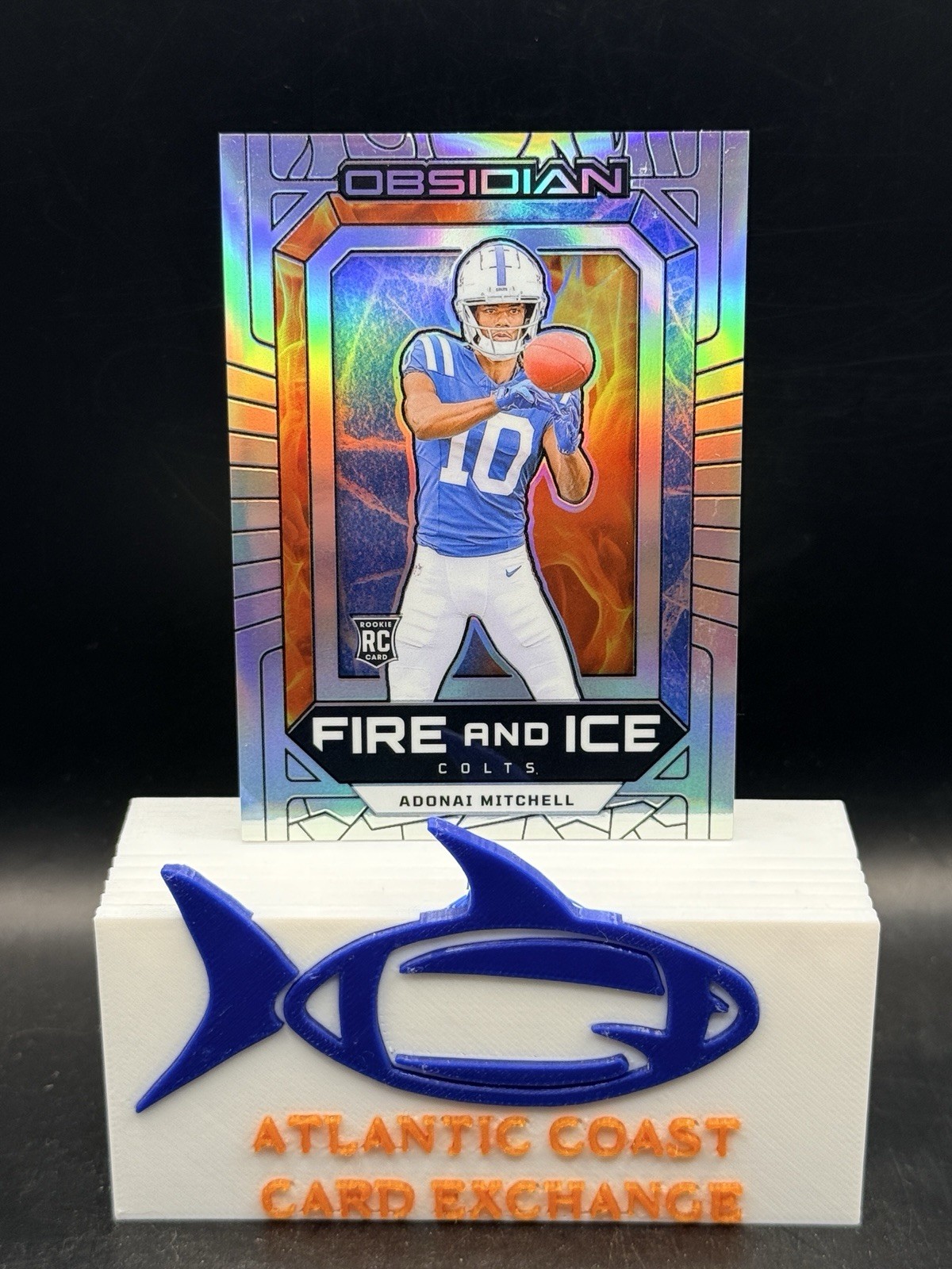 Adonai Mitchell Panini Obsidian Fire and Ice #4 Silver