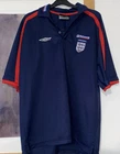 England Umbro Nationwide Navy Polo Shirt Size XL 2002 great condition