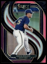 2025 Panini Select Brock Wilken Pink and Purple Prizms SN #/199 #162
