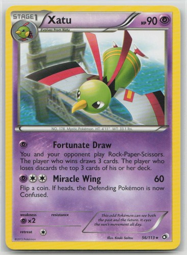 Xatu 56/113 Rare Legendary Treasures Pokemon Lightly Played