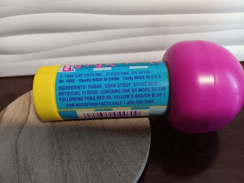 RARE Vintage 90s 1994 Cap Toys Inc Rockin' Pop Small Candy Container Prop - Bild 2 von 5