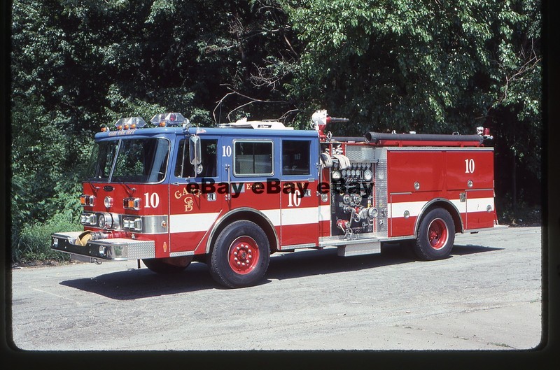 Gary, IN Engine 10 1990 Pierce Arrow Fire Apparatus Slide