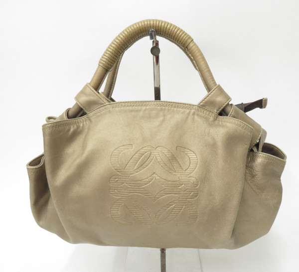 Authentic LOEWE Anagram Nappa Aire Leather Hand Bag S#50153