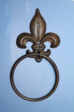 1-Fluer De Lis HAND TOWEL RING,Kitchen Or Bathroom Decor,Victorian Style,F-08B