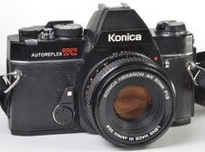 Konica Autoreflex TC 35mm Film SLR Camera x/Hexanon AR 50mm f/1.8Lens - CLA'd