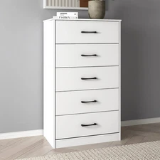 Mainstays Ardent 5 Drawer Dresser, White