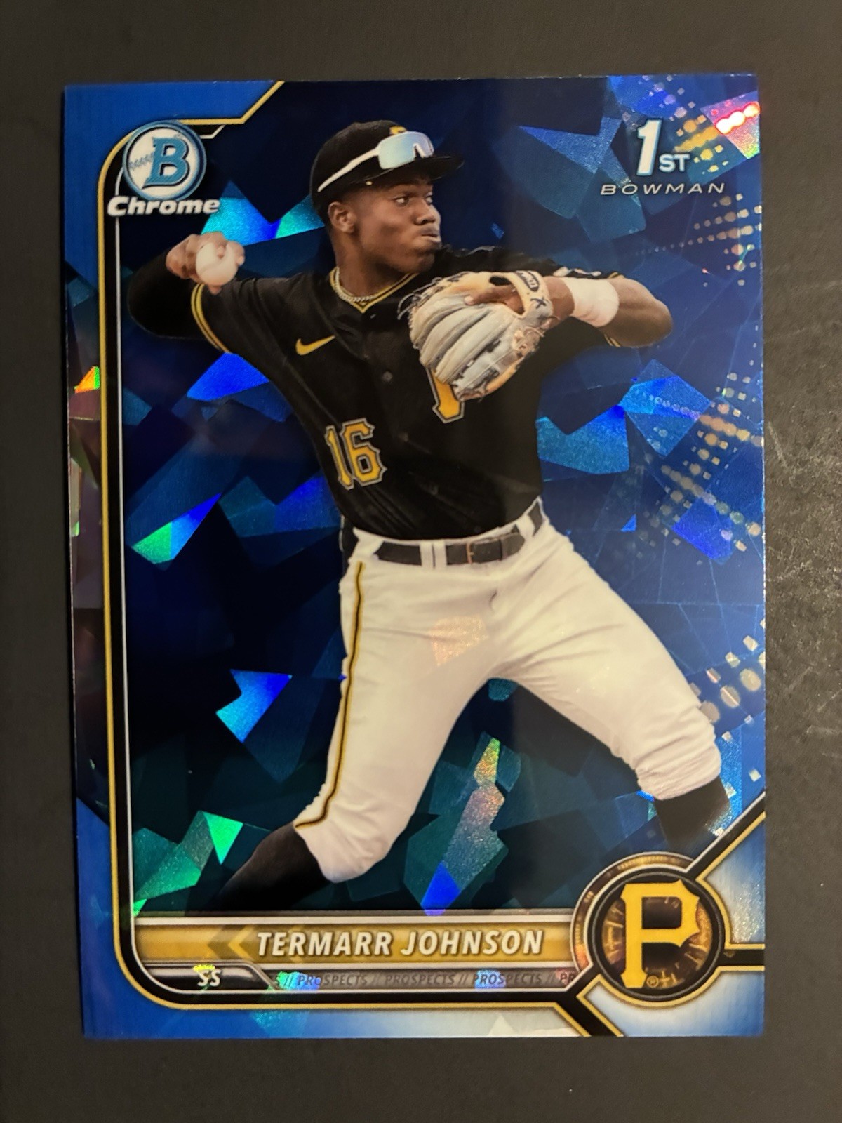2022 Bowman Chrome Draft Sapphire - Termarr Johnson #BDC-130 1st Pirates