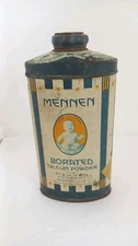 VTG MENNEN BORATED TALCUM POWDER TALC TIN