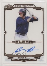 2019 Leaf Trinity Clear Auto Bryce Ball #CA-BB3 Auto w5b