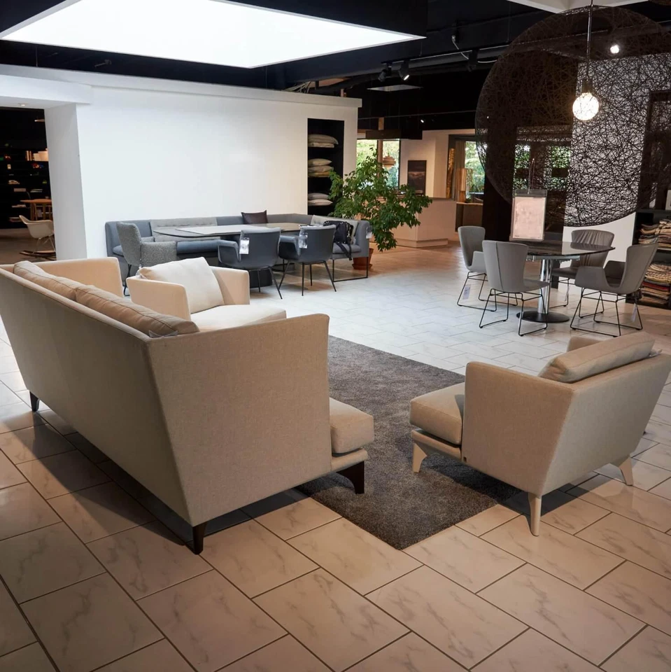 Bielefelder Werkstätten Polstergruppe Mit Sofa Und 2 Sesseln Polo Stoff  - Bild 2 von 4