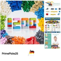 Bausteine Set 1200 StüCk Mehrfarbig Kinder Ab 6 Jahren Architektur Kreativ