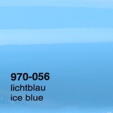 (28€/m²) 0,5m x 1,52m Oracal 970RA LichtBlau Blau Glanz 056 Autofolie Folie