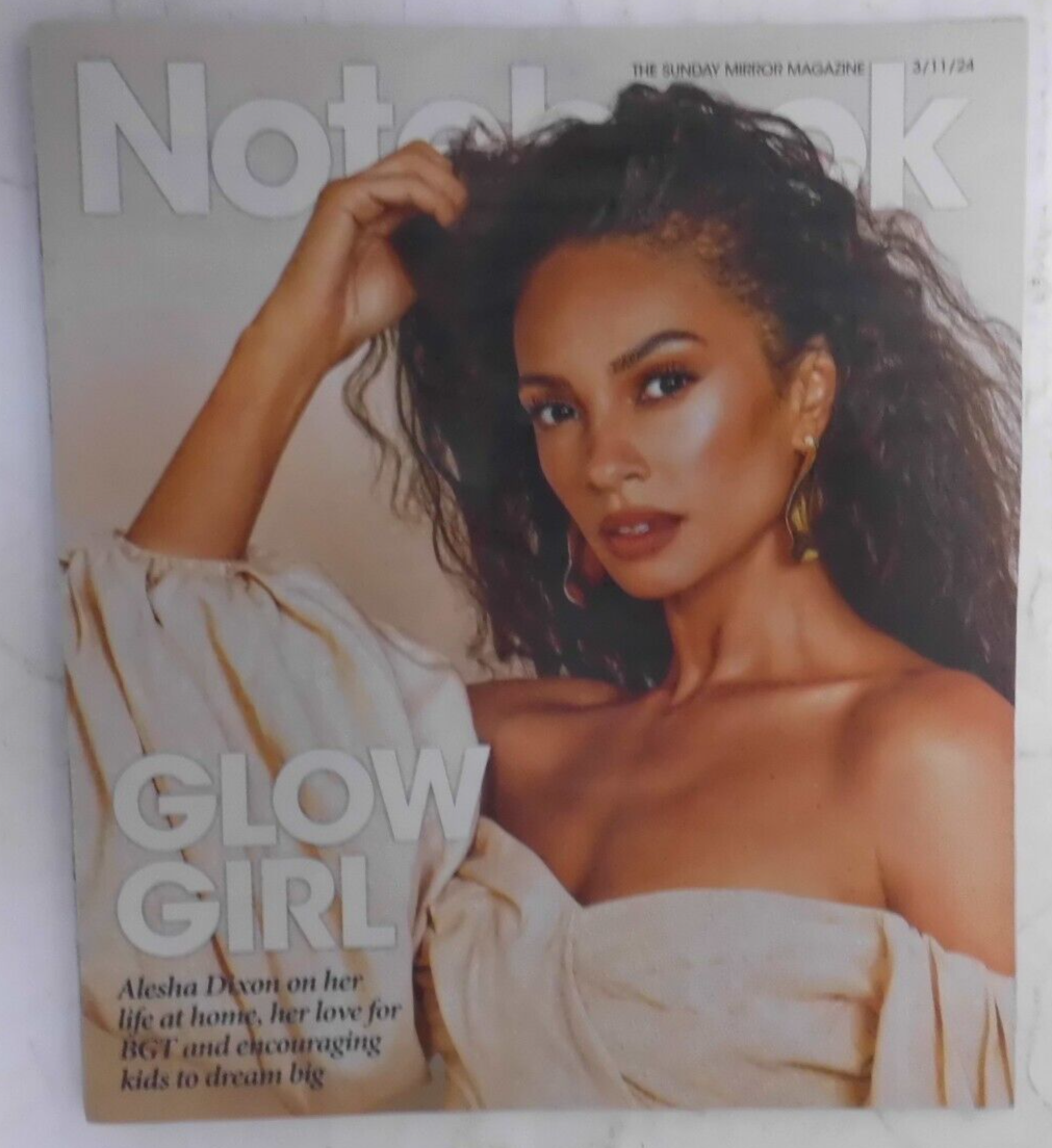 Notebook Sunday Mirror Magazine 3 Nov 2024 featuring Alesha Dixon and Food  -image