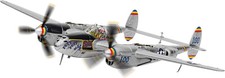 Corgi Aviation USAF P-38L Lightning Putt Putt Maru PH 1945 Maßstab 1:72 AA36617