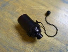 Solid Brass Light Socket, Pull Chain On/Off, Vintage Industrial Lamps Pendants