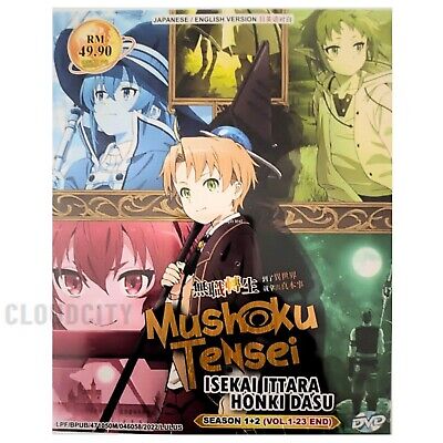 DVD Anime Mushoku Tensei Jobless Reincarnation Sea 1+2 (1-23 End) English  AUDIO