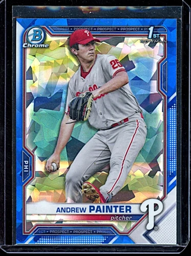 2021 Bowman Draft Chrome Sapphire Edition #BDC10 Andrew Painter Rookie