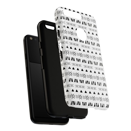Black and White Southwestern Aztec Pattern Google Pixel Tough Cases - 第 128/131 張圖片