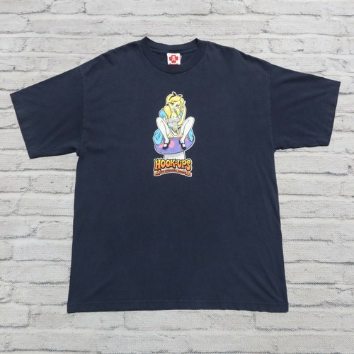 Vintage Hook-Ups Skate Shirt Size XL 