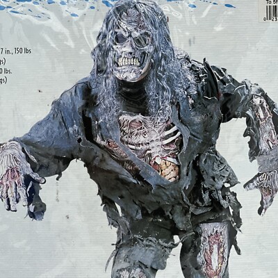 Zombie-Gesichtsmaske Aus Gummi Mit Kapuze – Perfekt Für Gruselpartys & Kostüme