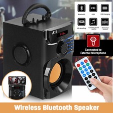 Portable Wireless Bluetooth Speaker Subwoofer Outdoor LED Party Bass FM Radio