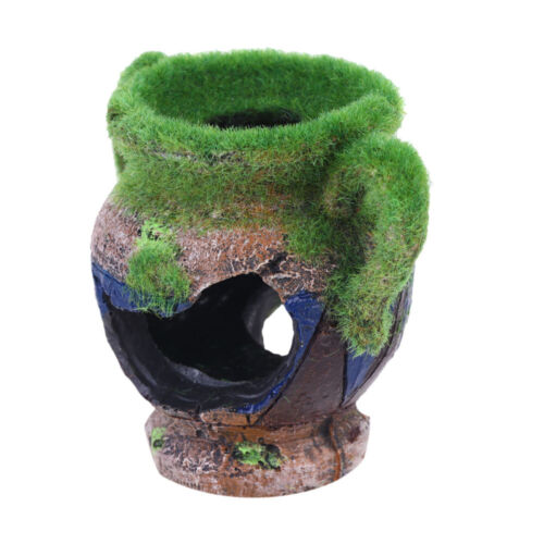  Vase pour décoration aquatique grotte aquatique ornement résine grenouille égyptienne - Photo 1/12