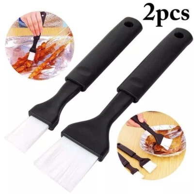 2x Pastry Basting Brush Set for Oil Glazing Cooking BBQ for Indoor/Outdoor Use