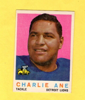 1959 Topps Charlie Ane #21 Detroit Lions VG/EX FREE SHIPPING | eBay