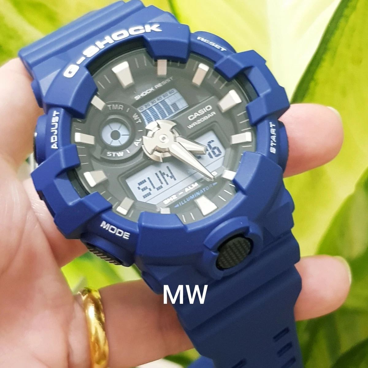 CASIO WATCH G-SHOCK BLUE GA-700-2 MEN'S resin