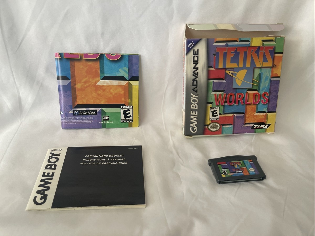 Tetris Worlds - GBA Game Boy Advance - Almost Complete in Box CIB