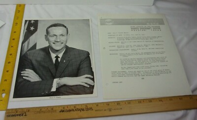 Donn F Eisele Apollo Astronaut NASA 1960s Photo & Bio page from Employee