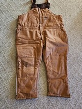 Overalls Men's 4X DG Outerwear Diamond Gusset Tan Brown Broken Zipper Sampko Vtg