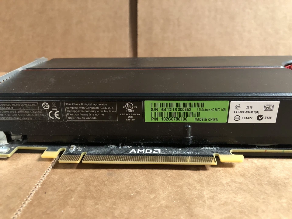 Genuine Apple ATI 5870 1GB GDDR5 Graphics Card 639-0676 Mac Pro 2009-2012 A1289 - Image 4 of 4