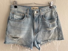 Madewell Relaxed Denim Shorts 24 (28X2.5) Cotton Made in USA