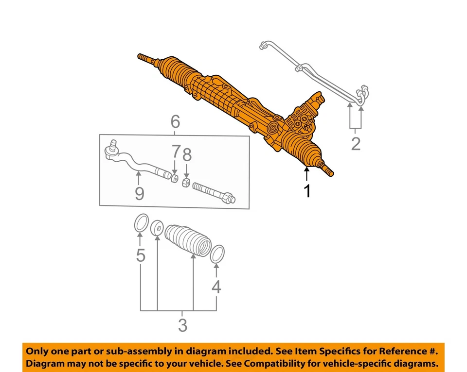 Used Rack and Pinion Assembly fits: 2003 Bmw 325I Power Rack and Pinion exc. Xi Foto 3 de 4