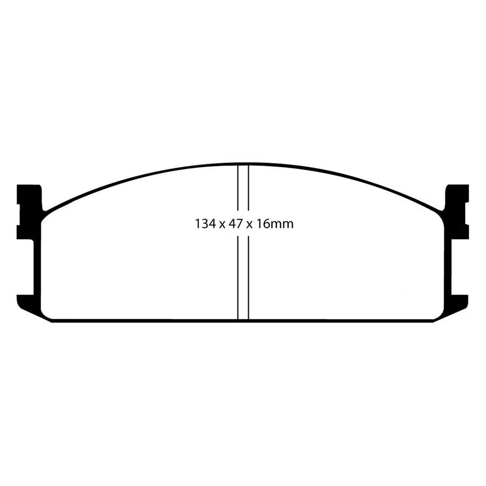 Pastillas de freno delanteras EBC Blackstuff Ultimax2 EBC100307 para Isuzu Midi Van Midi - Imagen 2 de 4